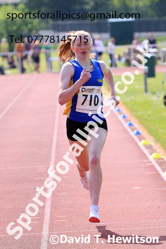 Womens Seniors and Under-20s 1500 metres, 2024 North Eastern Track and Field Champs., Middlesbrough.  Photo: David T. Hewitson/Sports for All Pics